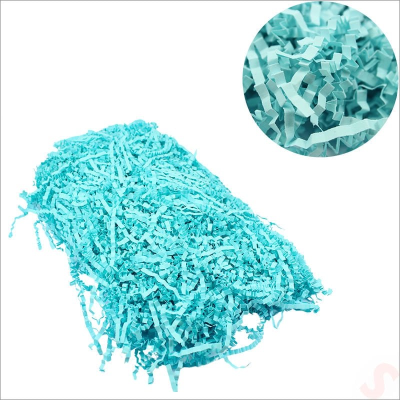 Zikzak Kırpıntı Kağıt Paketleme Dolgu Malzemesi, 50 gr - Mavi