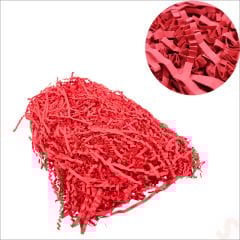 Zikzak Kırpıntı Kağıt Paketleme Dolgu Malzemesi, 50 gr - Kırmızı