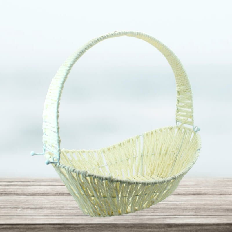 Saplı Oval Sepet, 31 cm, Küçük Boy