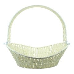 Saplı Oval Sepet, 31 cm, Küçük Boy