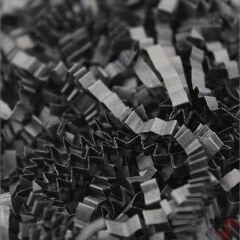 Zikzak Kırpıntı Kağıt Paketleme Dolgu Malzemesi, 50 gr - Siyah