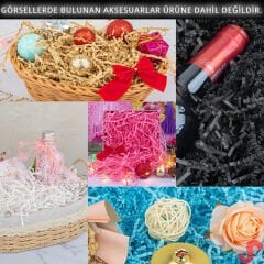 Zikzak Kırpıntı Kağıt Paketleme Dolgu Malzemesi, 50 gr - Siyah