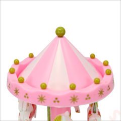 Atlı Karınca Müzik Kutusu, 17cm x 10cm - Pembe