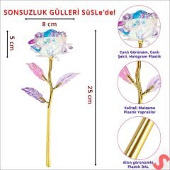 Sonsuzluk Gülü, 25 cm x 8cm - Hologram