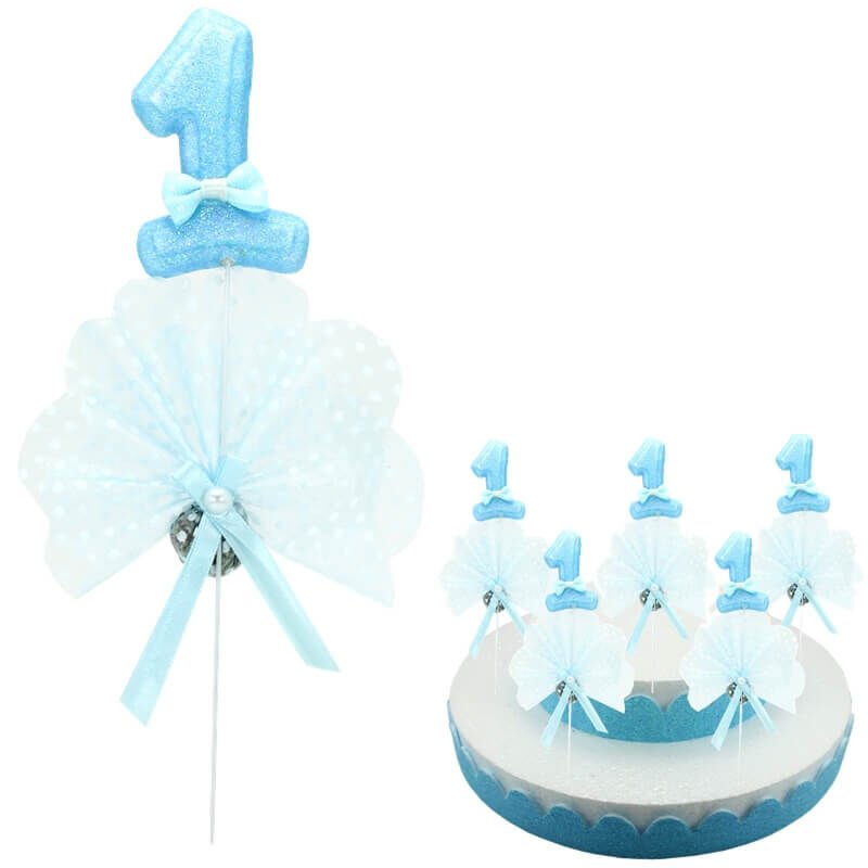 1 Yaş Lavantalı Çubuk Süs, Mavi