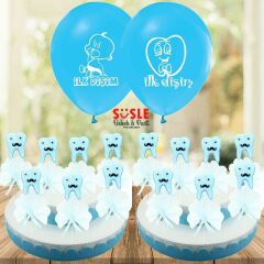 Diş Buğdayı Lavantalı Çubuk Süs, Mavi