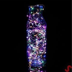 1 mt Multi Renk 10 Ledli Pilli Peri Led Işık