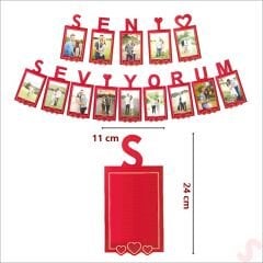 Seni Seviyorum Foto Banner, 154 cm