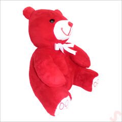 Peluş Ayıcık, 35 cm x 27 cm - Kırmızı