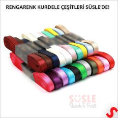 Saten Kurdele, 2cm x 10mt - Siyah