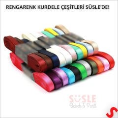 Saten Kurdele, 3cm x 10mt - Krem