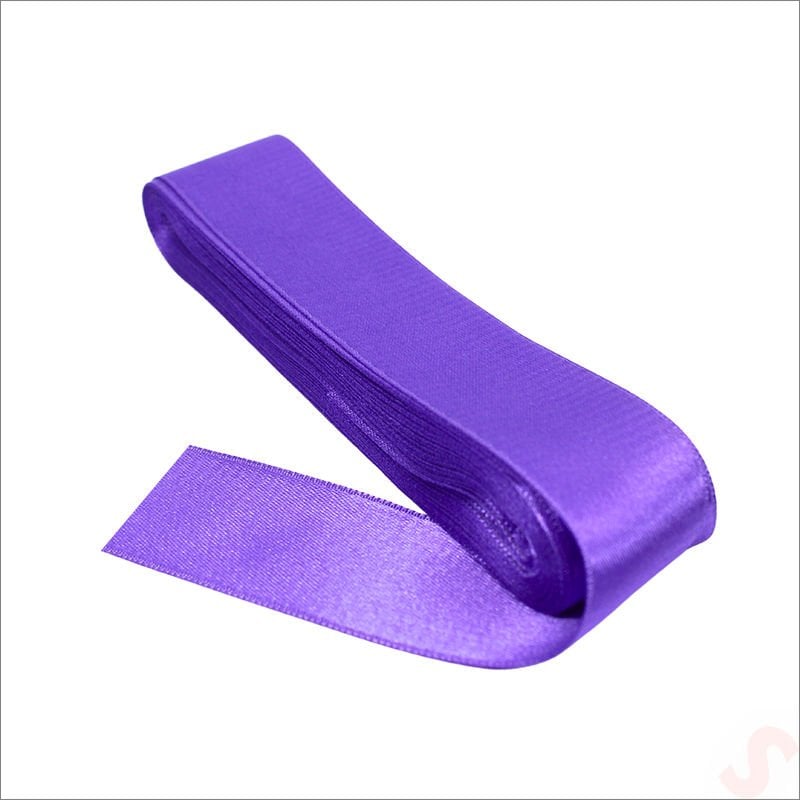 Saten Kurdele, 3cm x 10mt - Mor