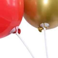 Balon Çubuğu ve Takma Aparatı, Balon Hariç - 10 Set