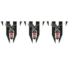 Beşiktaş Üçgen Bayrak Flama - 3,60 mt
