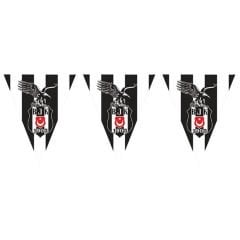 Beşiktaş Üçgen Bayrak Flama - 3,60 mt