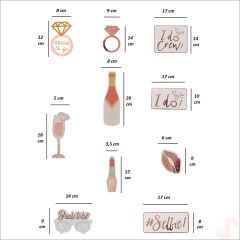 Bride To Be Konuşma Balonu Seti, 10 Parça