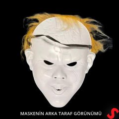 Stephan King's Korkutucu Pelüş Saçlı Maske - 27cm x 21cm