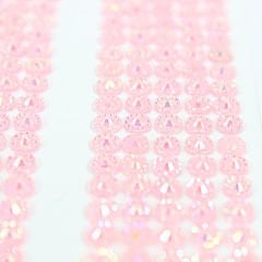 Yapışkanlı Kristal Süsleme Taşları 0,50 cm Çap, 600 Adet Taş, Pembe