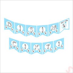 Dişim Çıktı Banner, 175 cm x 17 cm - Mavi