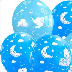Bebek Temalı Balon, 30cm x 8 Adet - Mavi