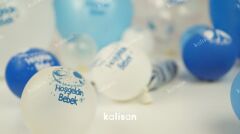 Hoşgeldin Bebek Balon, 30cm x 8 Adet - Mavi