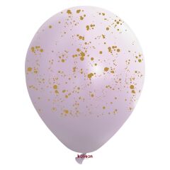 Sıçrama Desen Baskılı Makaron Balon, 30cm x 8 Adet