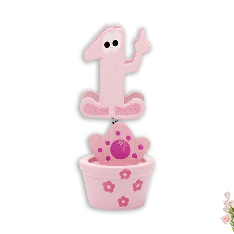 1 Yaş Figürlü Notluk - Pembe