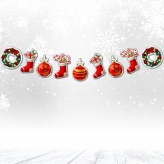 Yılbaşı Çelenk Dekoratif Banner - 1,5 mt