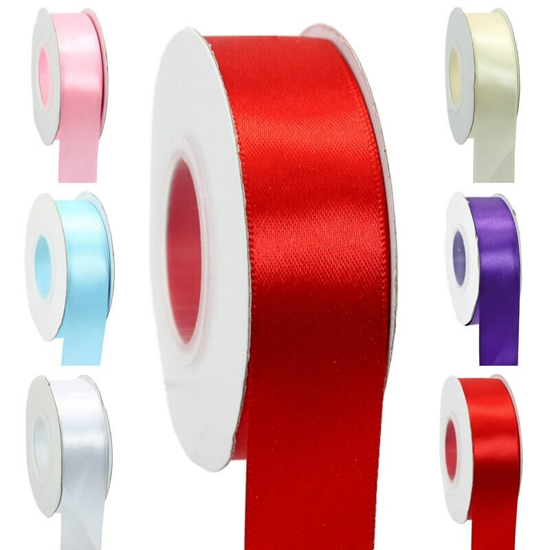 Saten Kurdele, 2,50 cm x 23 mt - 6 Renk Seçenekli -