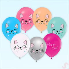 Miss Cat Balon, 30cm x 6 Adet