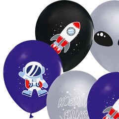 Kozmik Galaksi Balon, 30cm x 6 Adet