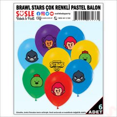 Brawl Stars Balon, 30cm x 6 Adet