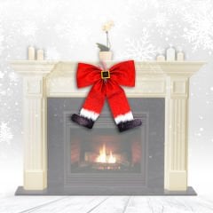 Noel Baba Simli Fiyonk - 40cm x 33cm