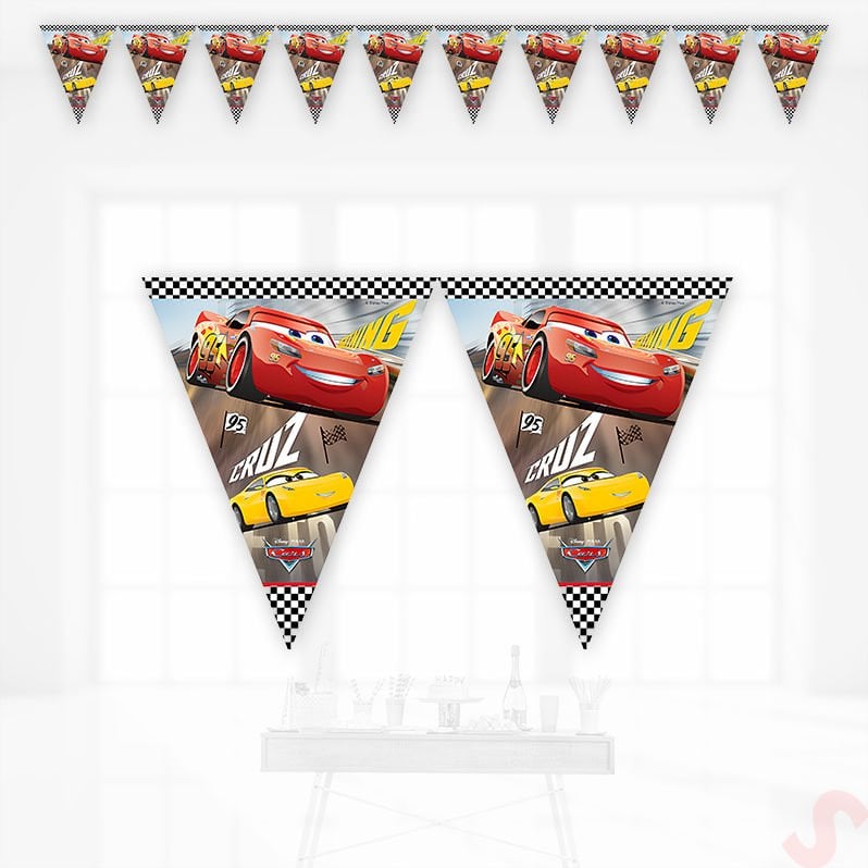 Cars 3, Üçgen Bayrak Flama - 2,90 mt