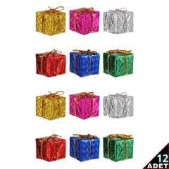 Yılbaşı Ağacı Hediye Paketi SüS, 2,50 cm - 12 Adet