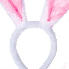 Tavşan Kulağı Pelüş Taç - Pembe