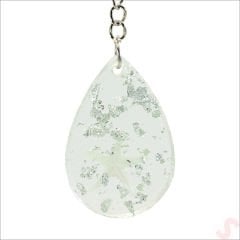 Epoksi Yıldızlı Anahtarlık, Gümüş - 1 Adet