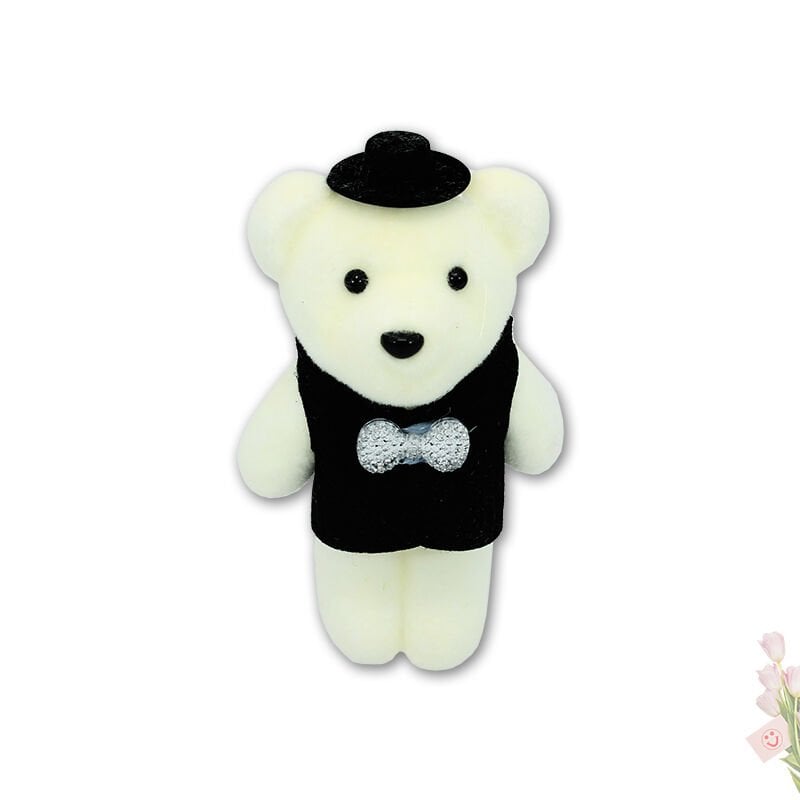 Minik Ayıcık SüS, 11cm x 6cm - Siyah - 1 Adet