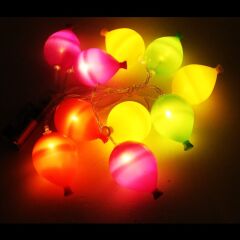 Ledli Balon Şekilli Toplar Dizini Pilli Işık, 2,00 mt,
