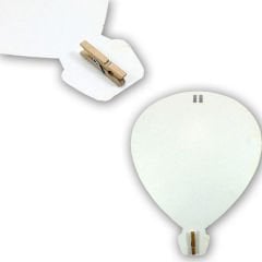 12 Ay Foto Banner, Metalik Karton Balonlu ve Mandallı - 2,40 mt