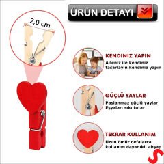 Kalpli Dekoratif SüS Mandalı 3,50 cm x 10 Adet - Kırmızı