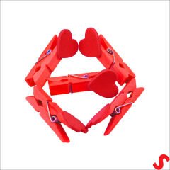 Kalpli Dekoratif SüS Mandalı 3,50 cm x 10 Adet - Kırmızı