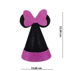 Minnie Mouse Simli Eva Şapka - 22 cm