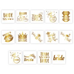 Bride Geçici Dövme, 10 Adet - Altın