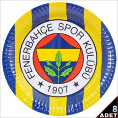 Fenerbahçe Karton Tabak - 23cm x 8 Adet