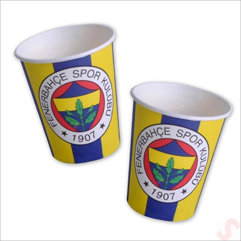 Fenerbahçe Karton Bardak - 8 Adet