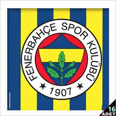 Fenerbahçe Peçete, 33cm x 33cm - 16 Adet