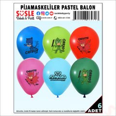 PijaMaskeliler Balon, 30cm x 6 Adet