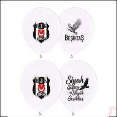 Beşiktaş Balon, 30cm x 6 Adet