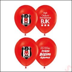 Beşiktaş Balon, 30cm x 6 Adet